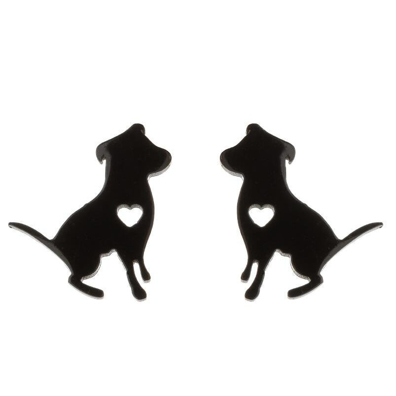 Dog Love Stainless Steel Earrings SS009