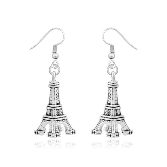 Alloy Love Paris Tower Earrings  (Minimo de Compra 2) MIC-ZuanL028