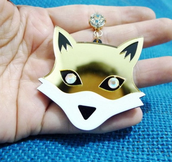 Acrylic Fox Earrings MYA-XueP054