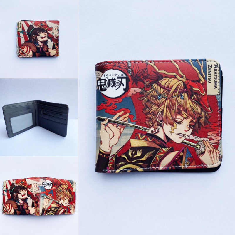 cartoon printed short PU zipper wallet (M) ChangYuan015