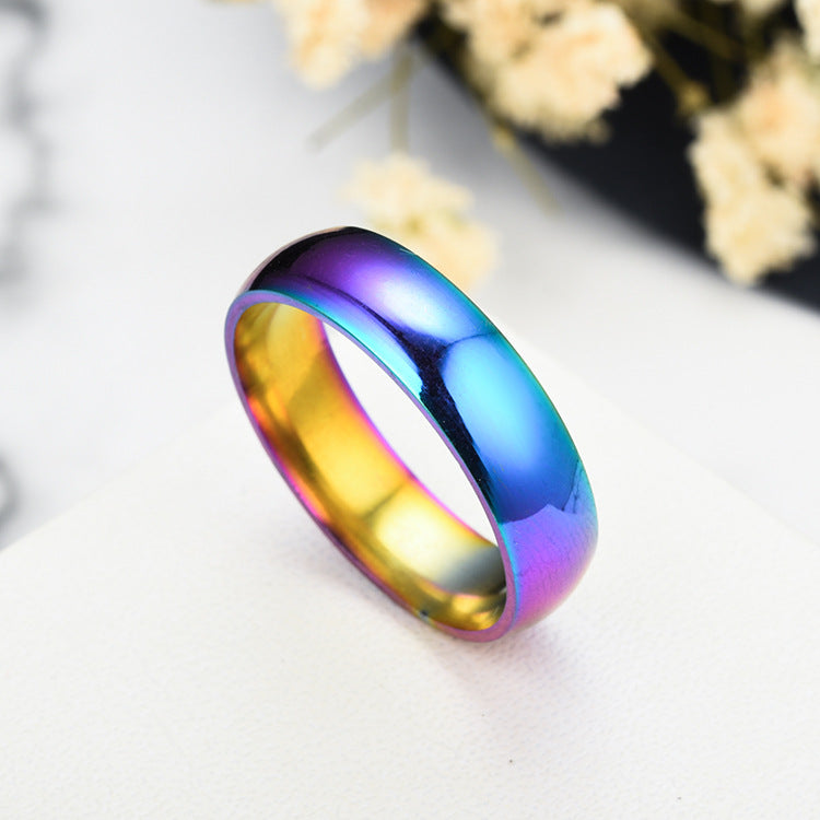 Stainless steel colorful glare ring MIC-TS003