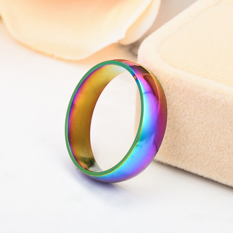 Stainless steel colorful glare ring MIC-TS003