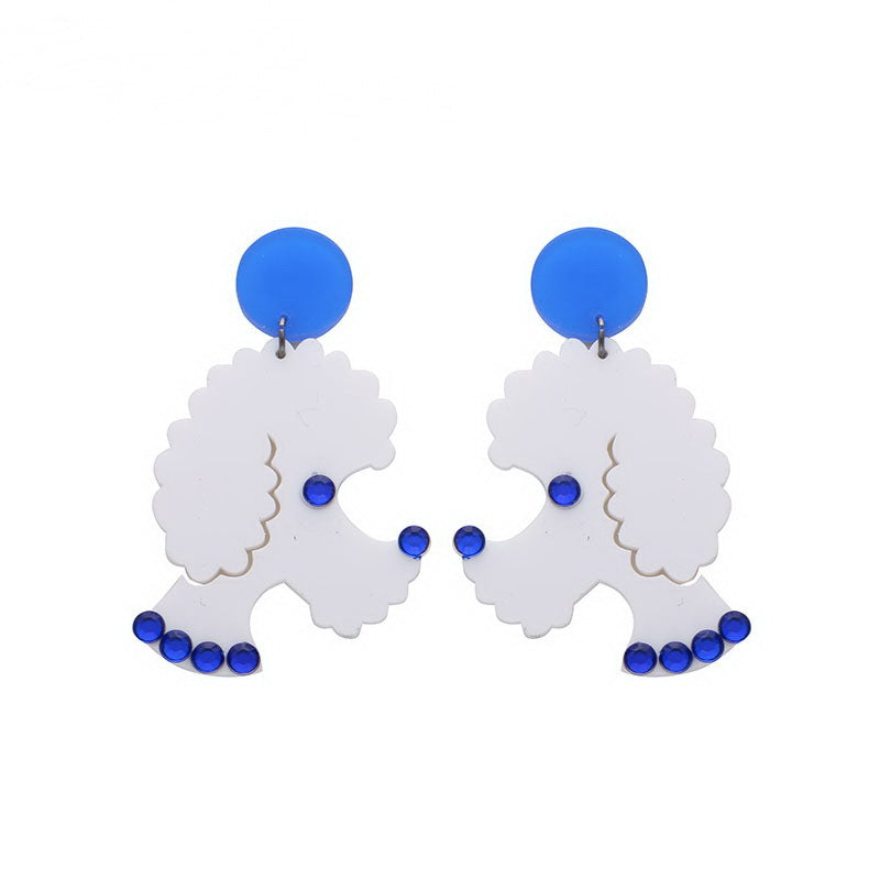 Acrylic cute VIP dog earrings MIC-NingD060