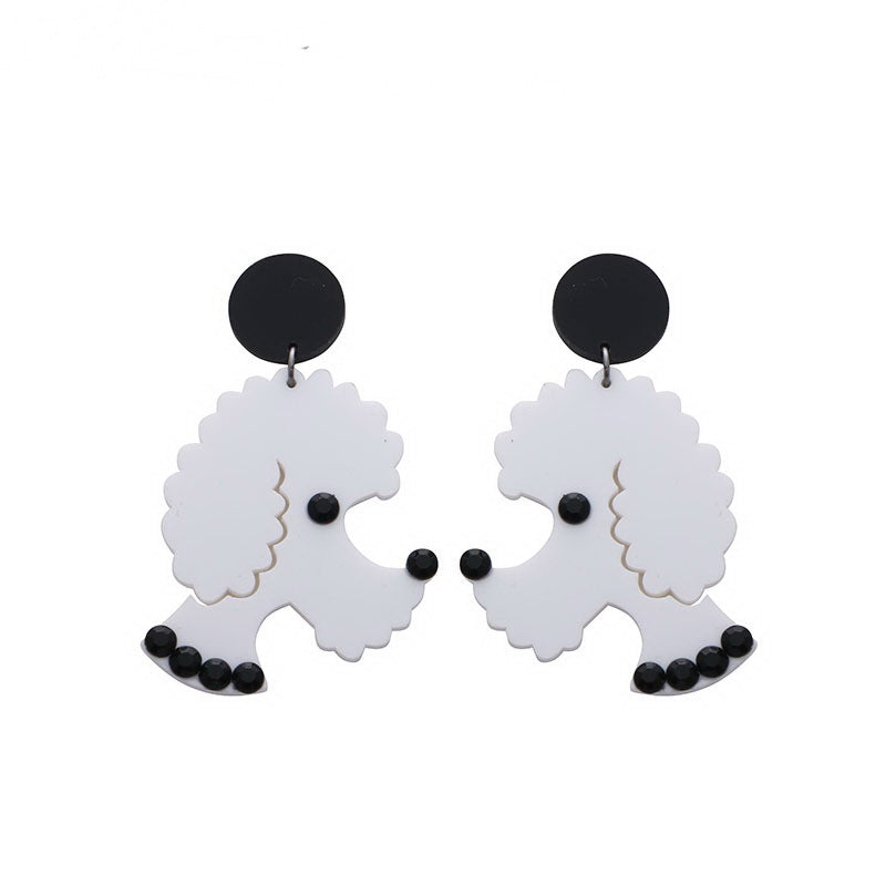 Acrylic cute VIP dog earrings MIC-NingD060