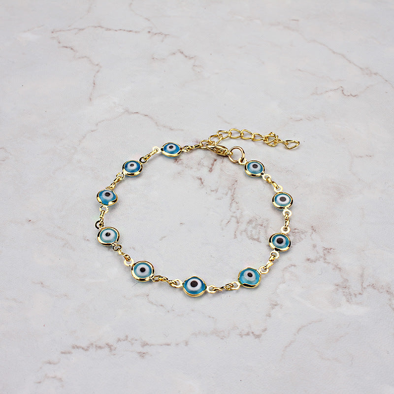 Copper Devil's Eye Simple Bracelet Minimo de compra 2 MYA-BaiD014