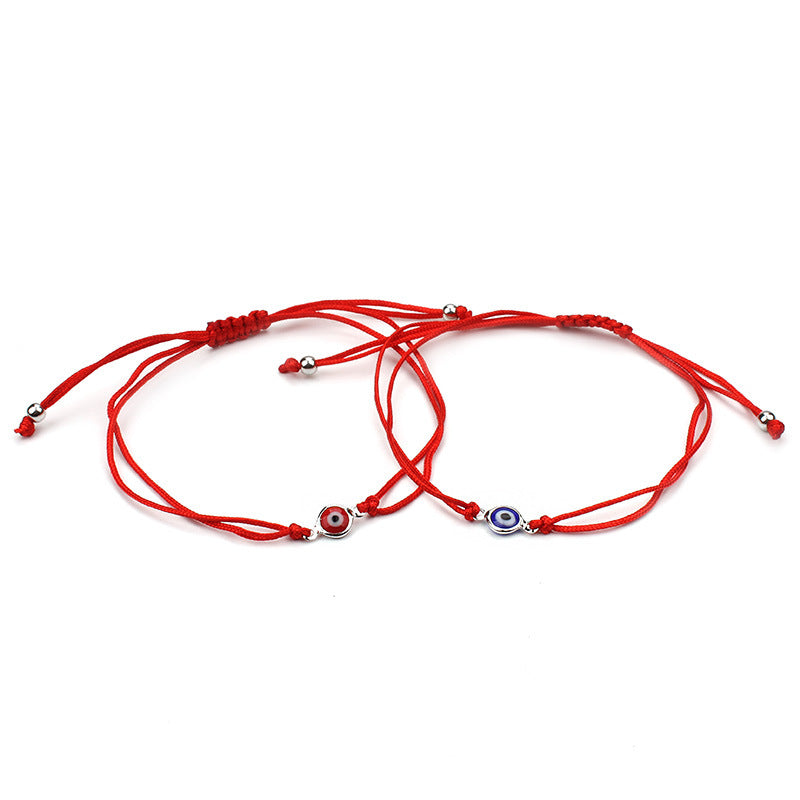 Copper Devil's Eye Braided Red Rope Bracelet  Minimo de compra 2 MIC-BaiD012