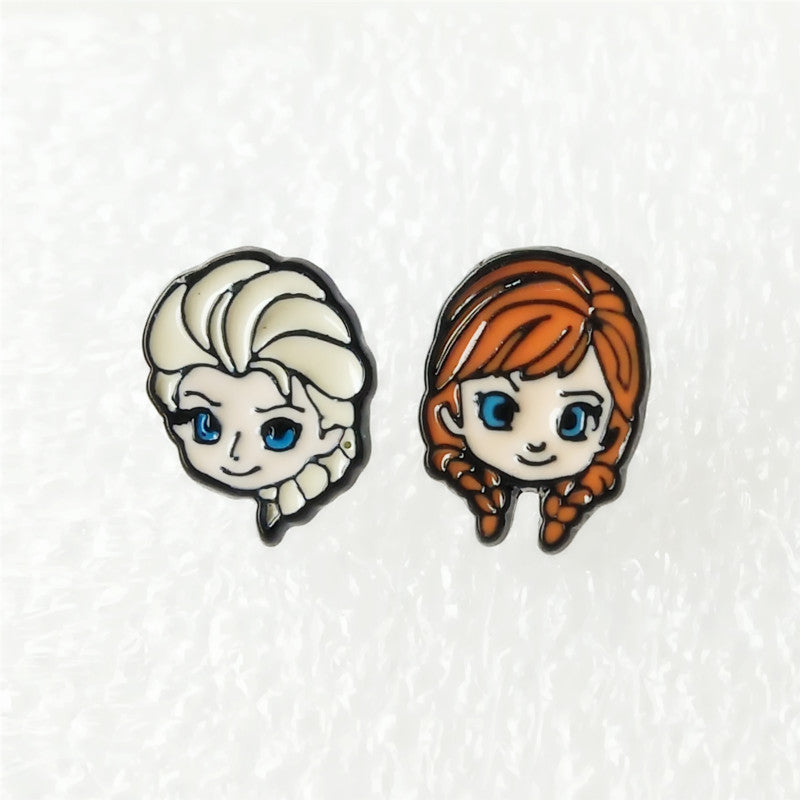 Earrings Alloy Cartoon Princess Frozen Minimo de compra 2 SYM003