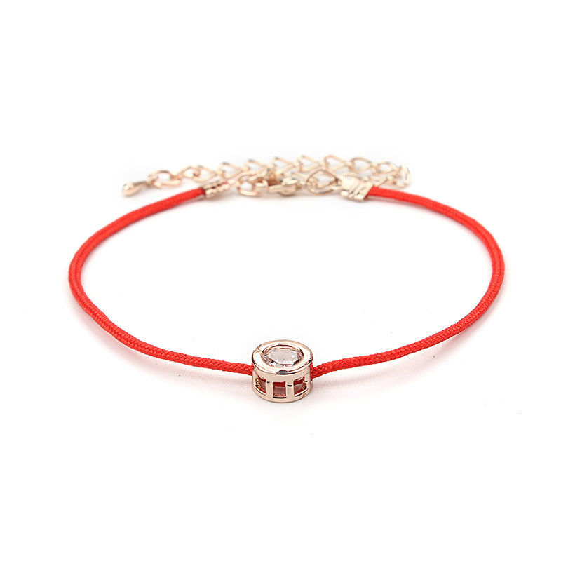 Copper Devil's Eye Braided Red Rope Bracelet  Minimo de compra 2 MIC-BaiD012