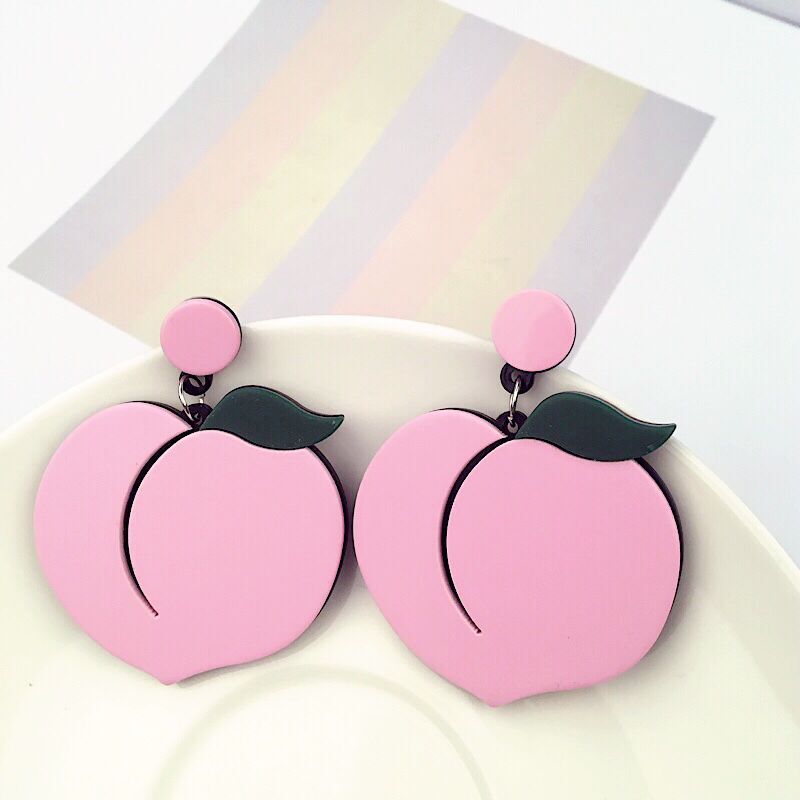 Alloy fruit lemon strawberry earrings MIC-MDD168