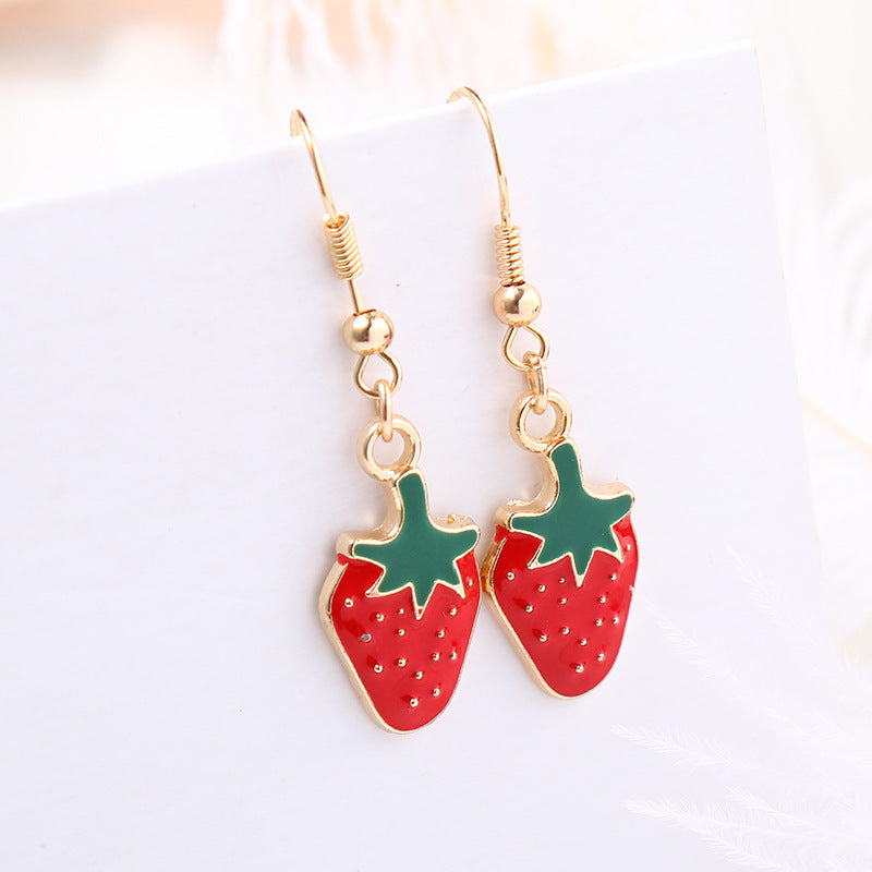 Alloy Creative Fruit Earrings MIC-LvG002