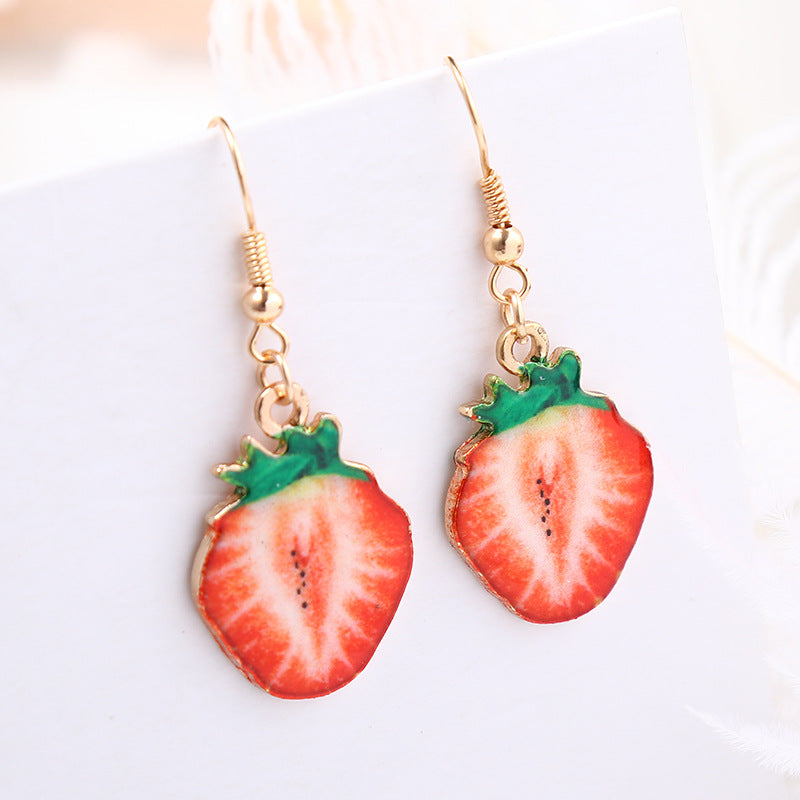 Alloy Creative Fruit Earrings MIC-LvG002