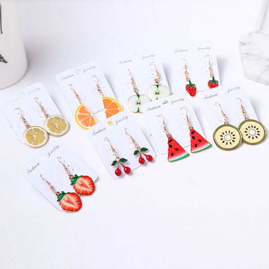 Alloy Fresh Fruit Earrings MIC-LvG014