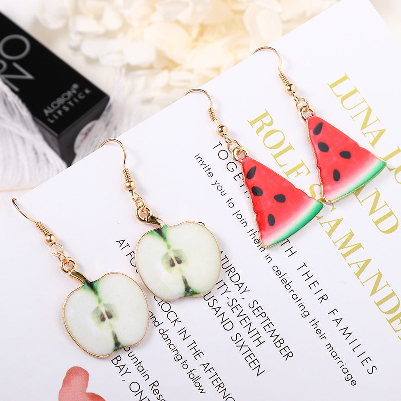 Alloy Creative Fruit Earrings MIC-LvG002