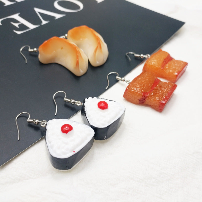 Alloy cartoon Braised pork belly earrings MIC-JiX034