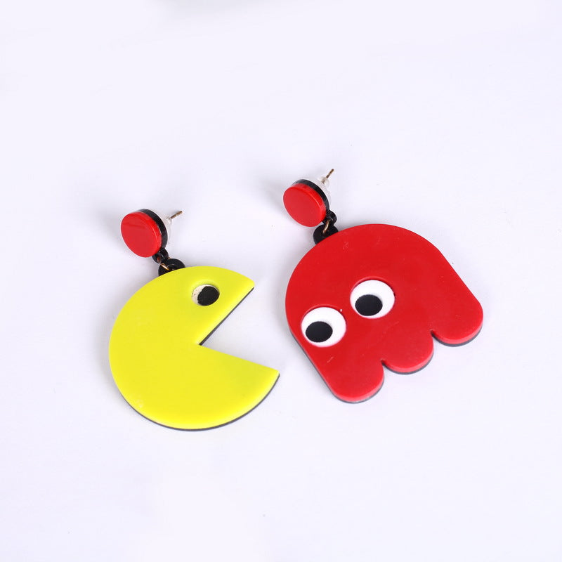 Acrylic eat bean earrings MYA-XueP014