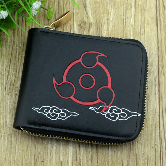 Cartoon Black Zip Around Wallet  (Minimo de compra 2）MIC-CSP003