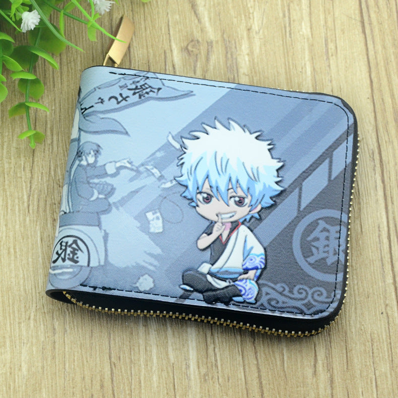 Cartoon Black Zip Around Wallet  (Minimo de compra 2）MIC-CSP003