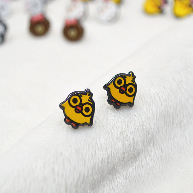 Acrylic sells cute rabbit earrings MYA-XieN030