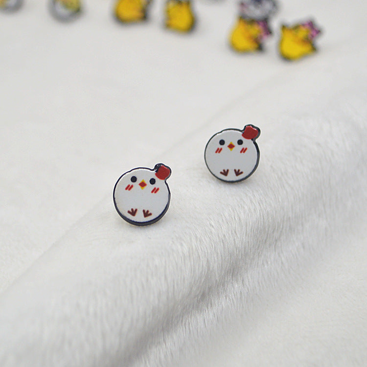 Acrylic sells cute rabbit earrings MYA-XieN030