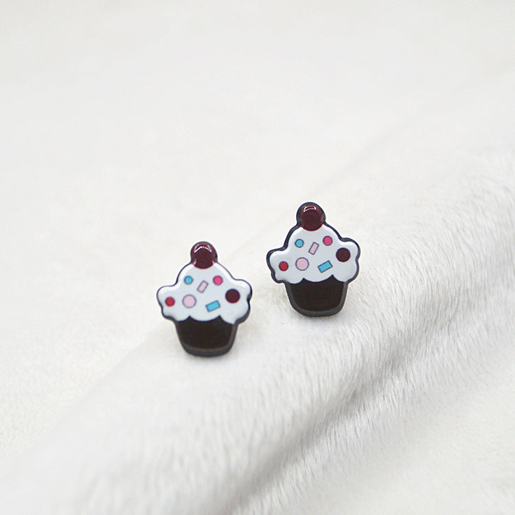 Acrylic sells cute rabbit earrings MYA-XieN030