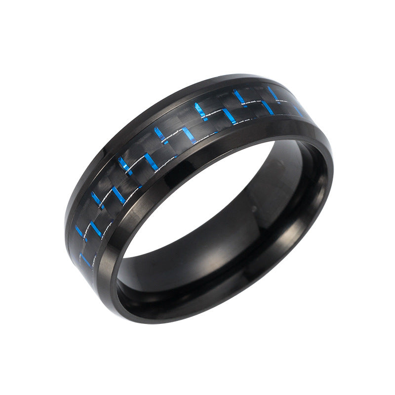 Rings Stainless Steel Carbon Fiber Minimo de compra 2 PREMSM001