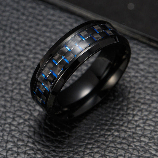 Rings Stainless Steel Carbon Fiber Minimo de compra 2 PREMSM001