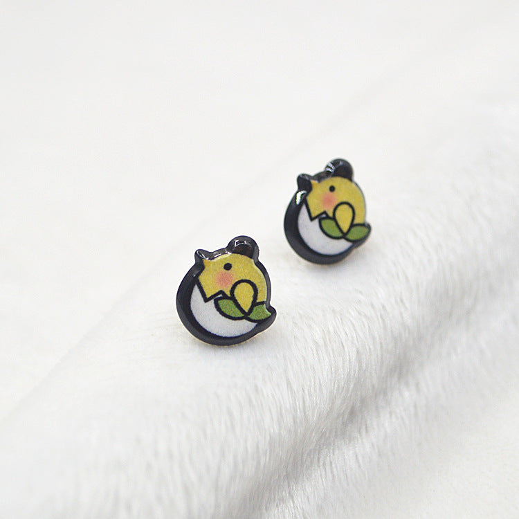 Acrylic sells cute rabbit earrings MYA-XieN030