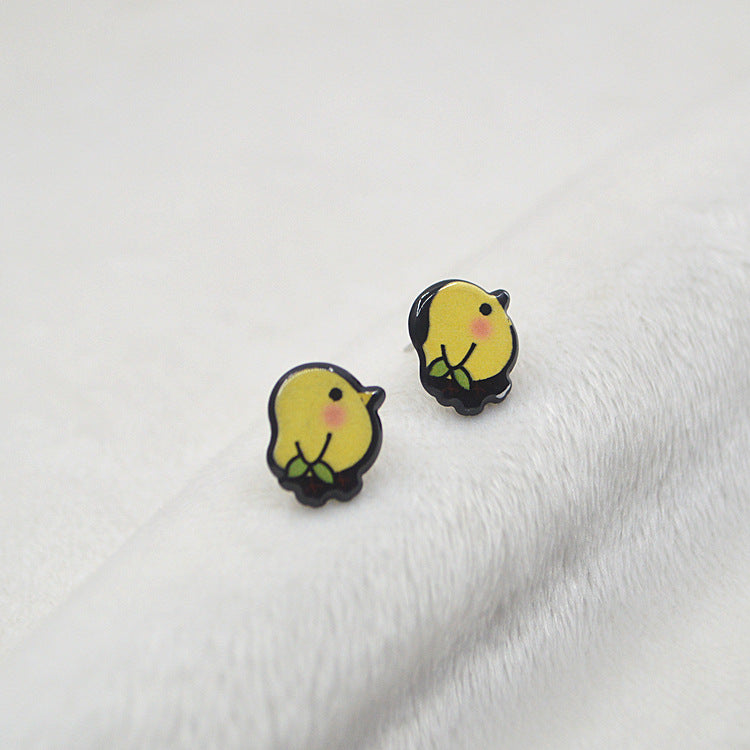 Acrylic sells cute rabbit earrings MYA-XieN030