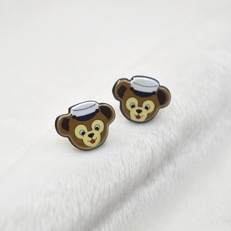 Acrylic sells cute rabbit earrings MYA-XieN030