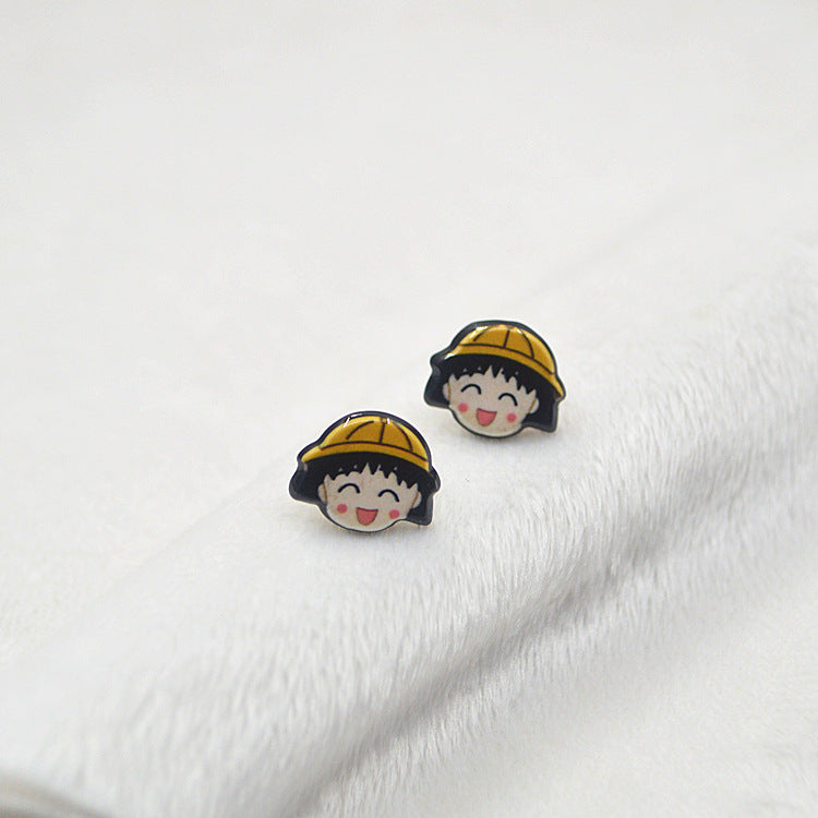 Acrylic sells cute rabbit earrings MYA-XieN030