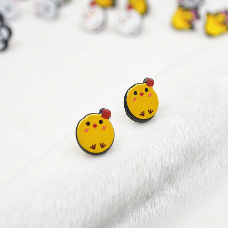 Acrylic sells cute rabbit earrings MYA-XieN030