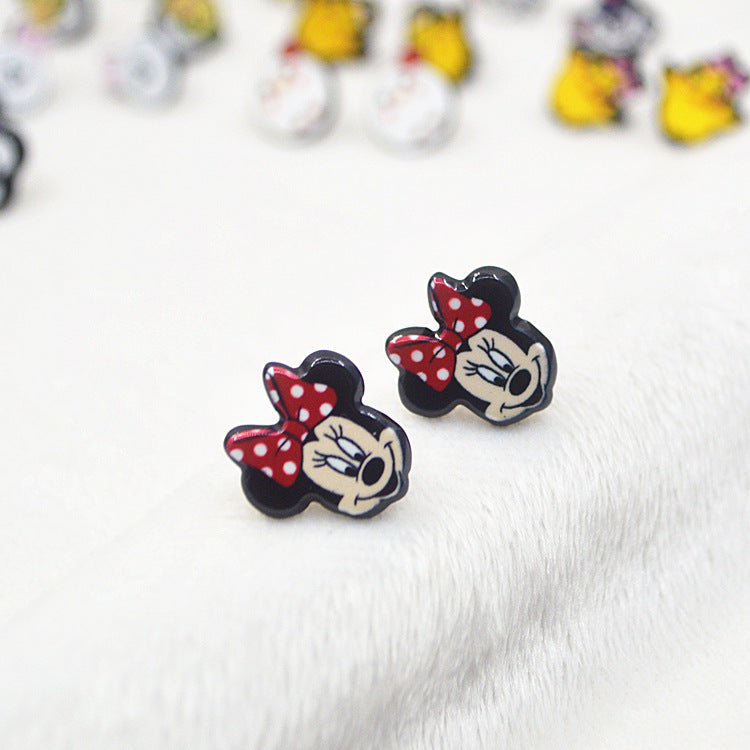 Acrylic sells cute rabbit earrings MYA-XieN030