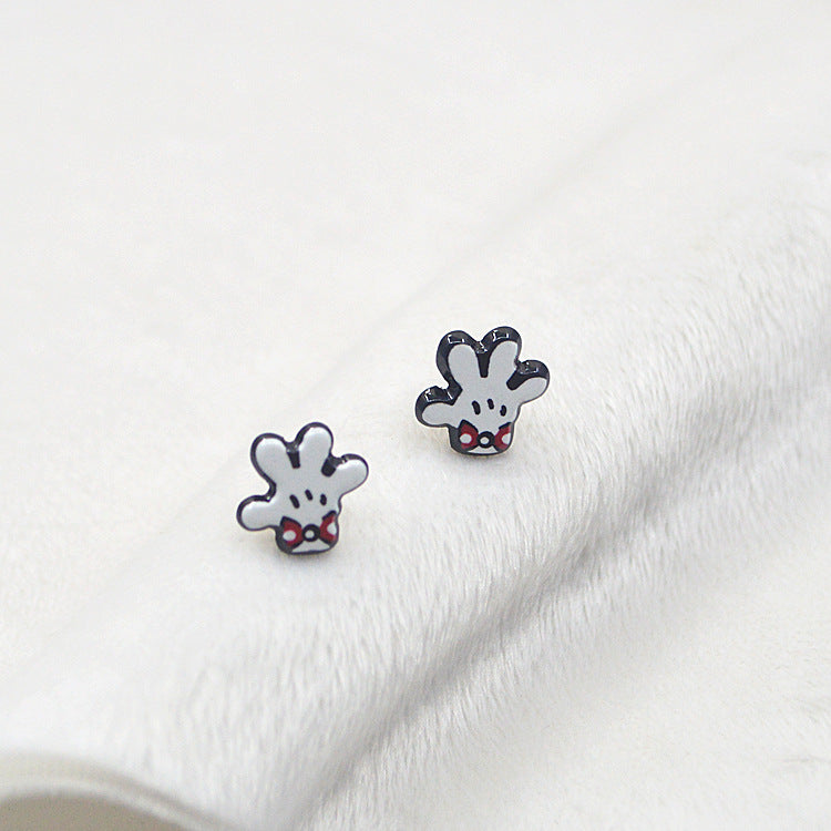 Acrylic sells cute rabbit earrings MYA-XieN030