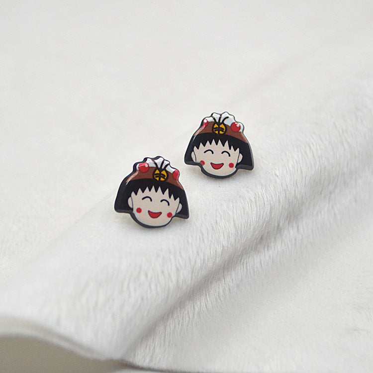 Acrylic sells cute rabbit earrings MYA-XieN030