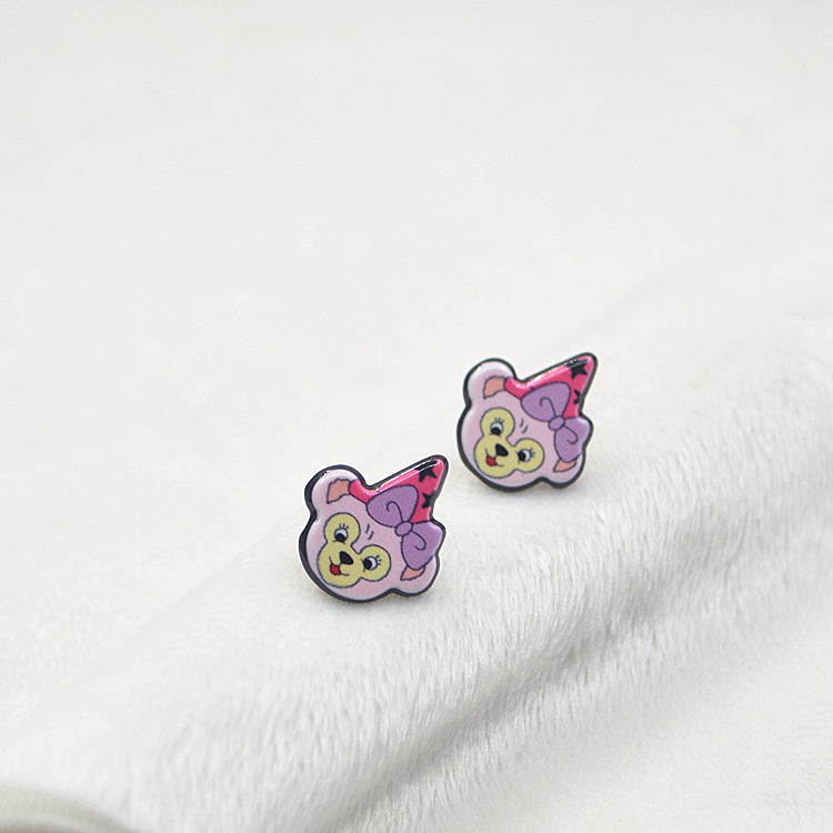 Acrylic sells cute rabbit earrings MYA-XieN030