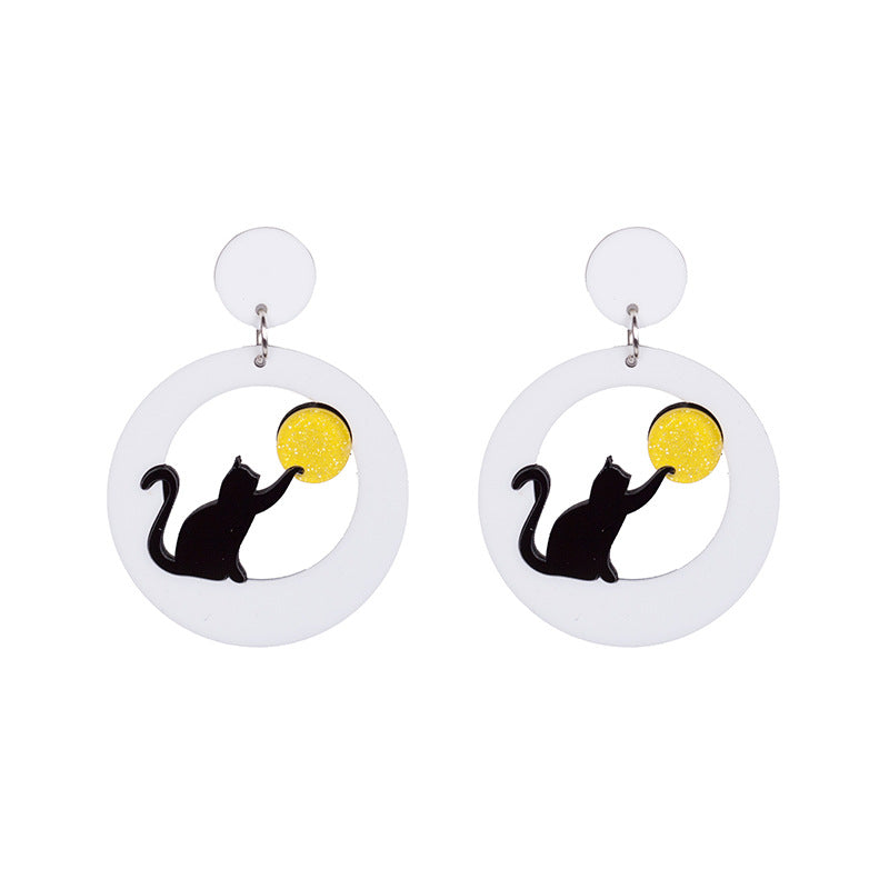 Acrylic hollow penguin earrings MYA-XueP025