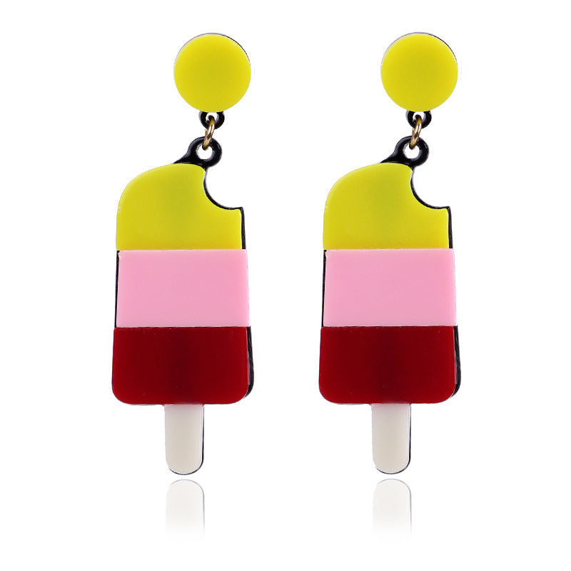 Acrylic New Candy Color Earrings (Minimo de Compra 2) MYA-CongD001