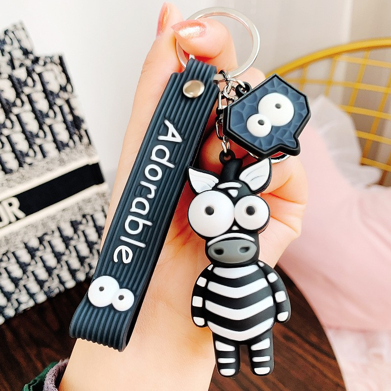 silicone cartoon doll keychain Yid006