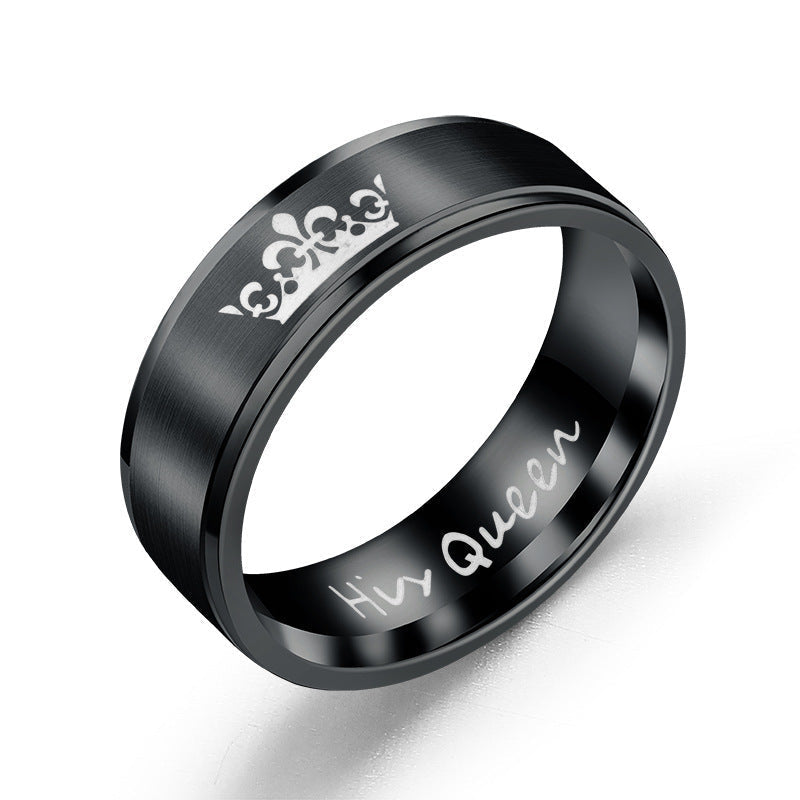 Stainless Steel Crown Ring MIC-TS002