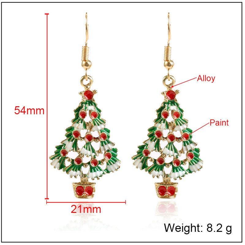 Alloy Christmas Earrings MYA-KaiQ042