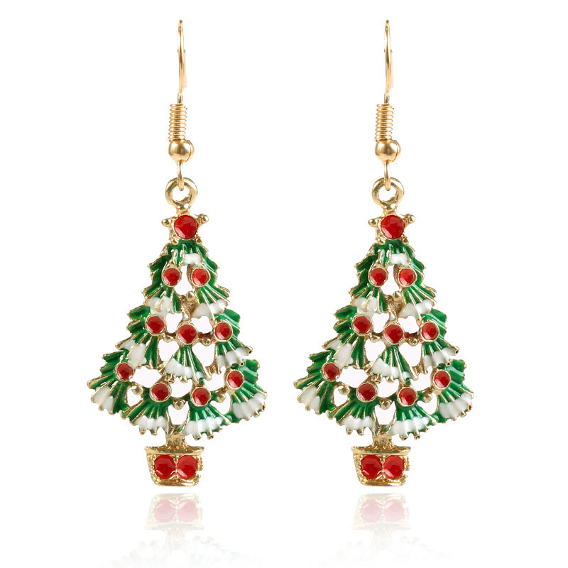 Alloy Christmas Earrings MYA-KaiQ042