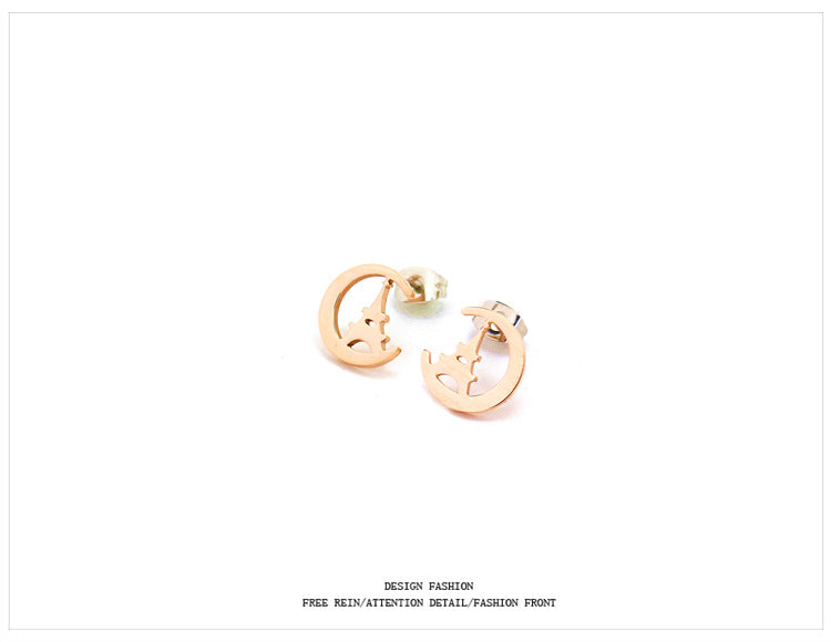 Alloy Love Paris Tower Earrings MIC-YouMeng001