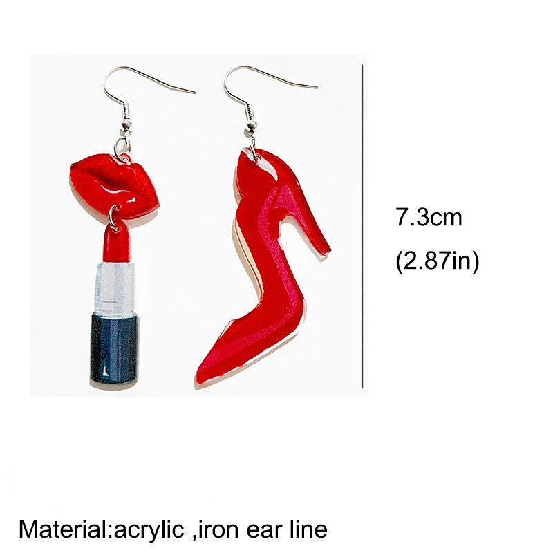 2 Pairs/Pack Valentine's Day Acrylic Earrings