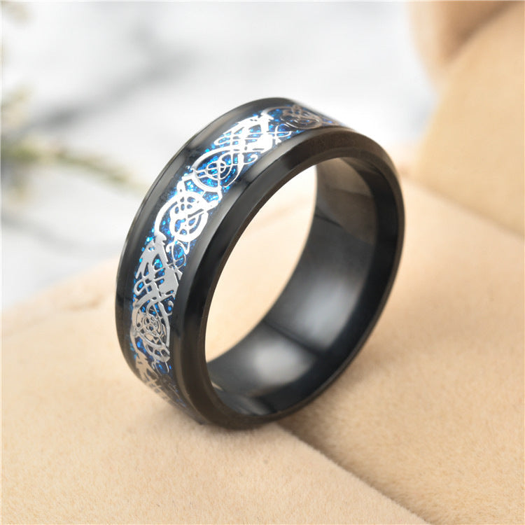 Stainless Steel Dragon Ring MIC-TS022