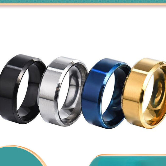 Ring Stainless Steel Vintage Hip Hop Men's Ring RuiH002