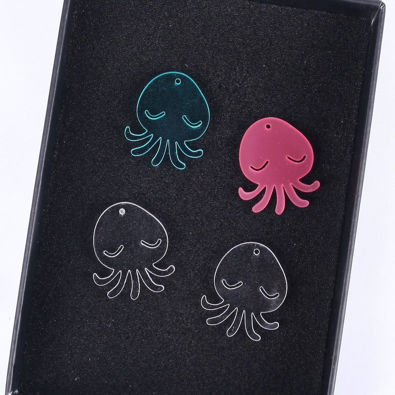 Acrylic Octopus Earrings MIC-NingD015