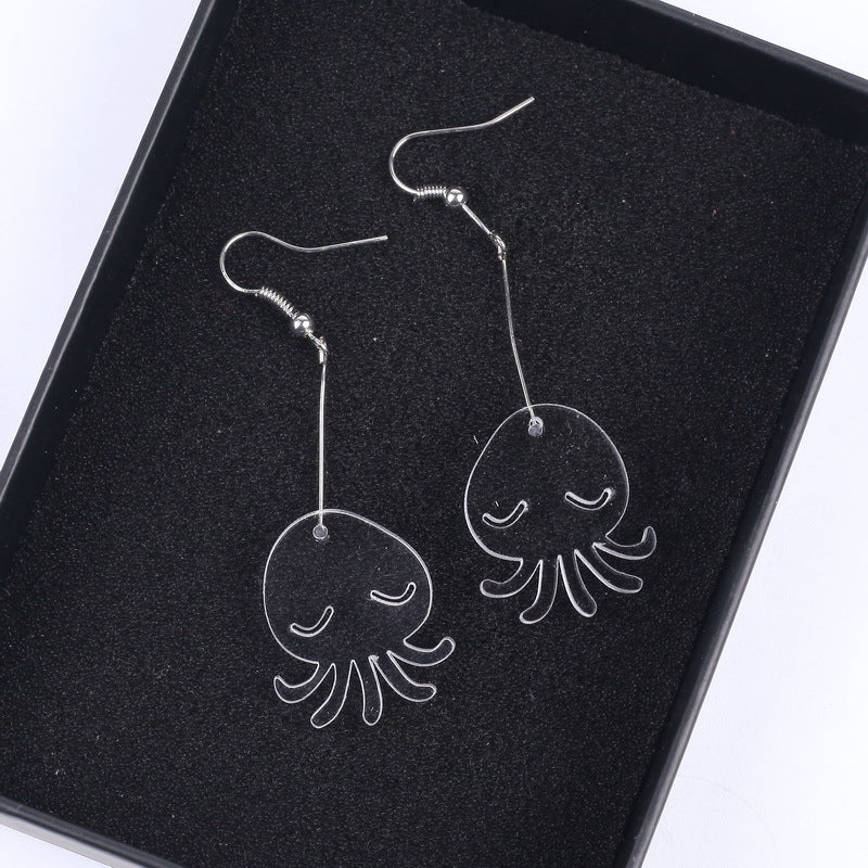 Acrylic Octopus Earrings MIC-NingD015