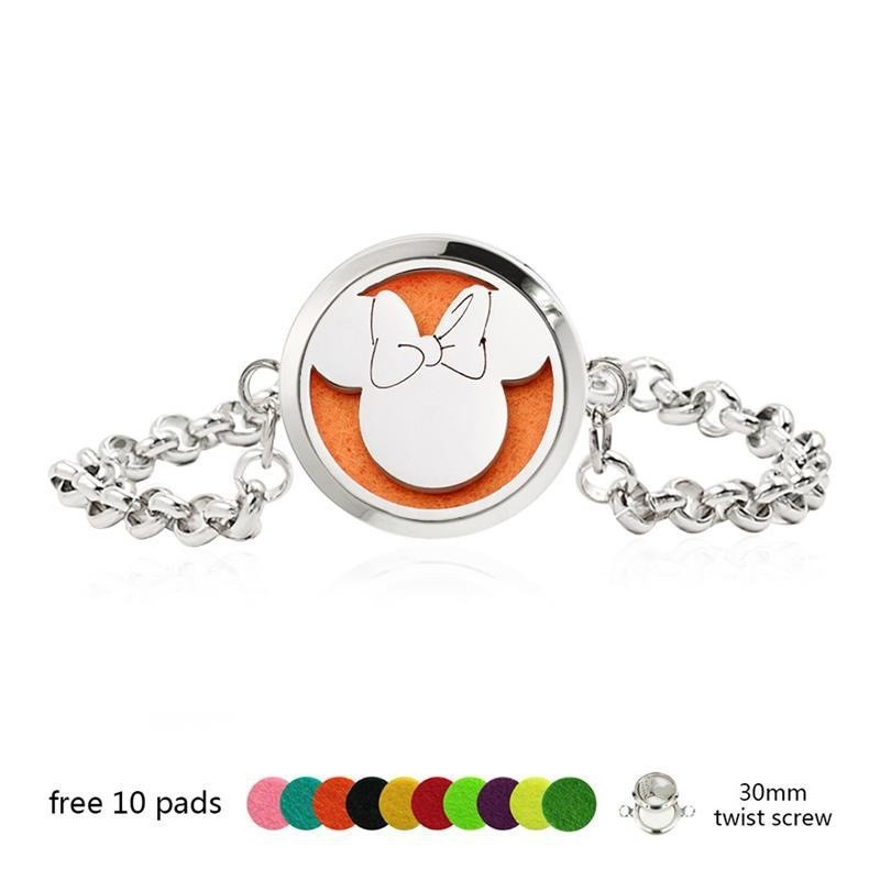 Bracelet Stainless steel aromatherapy cartoon bracelet AOXI002