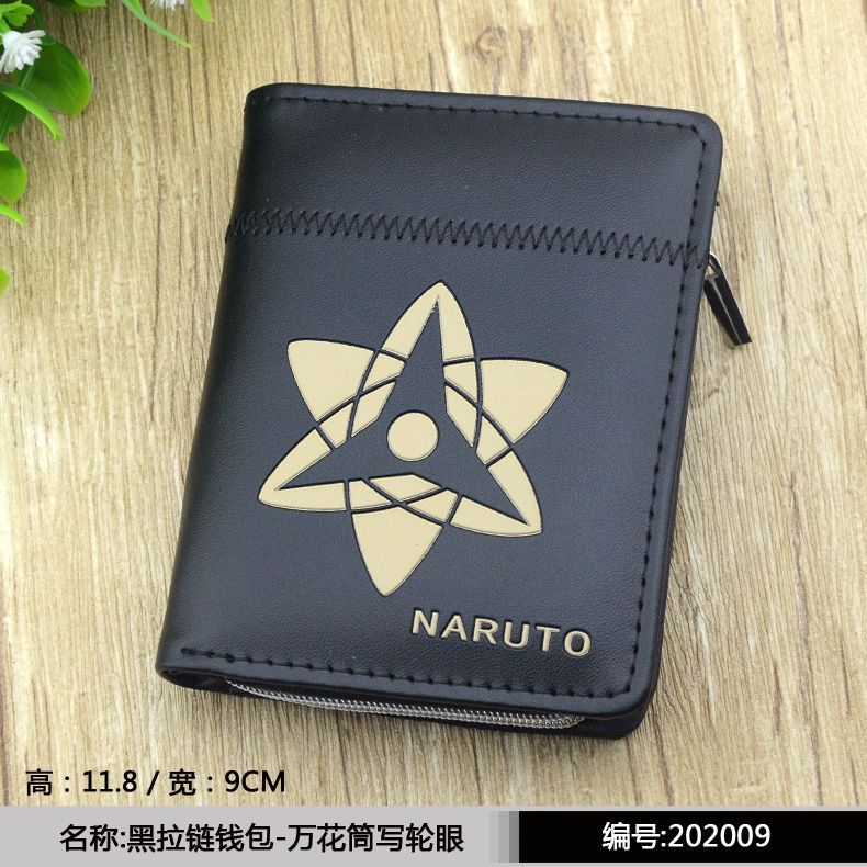 Cartoon Black Zip Around Wallet  (Minimo de compra 2）MIC-CSP004