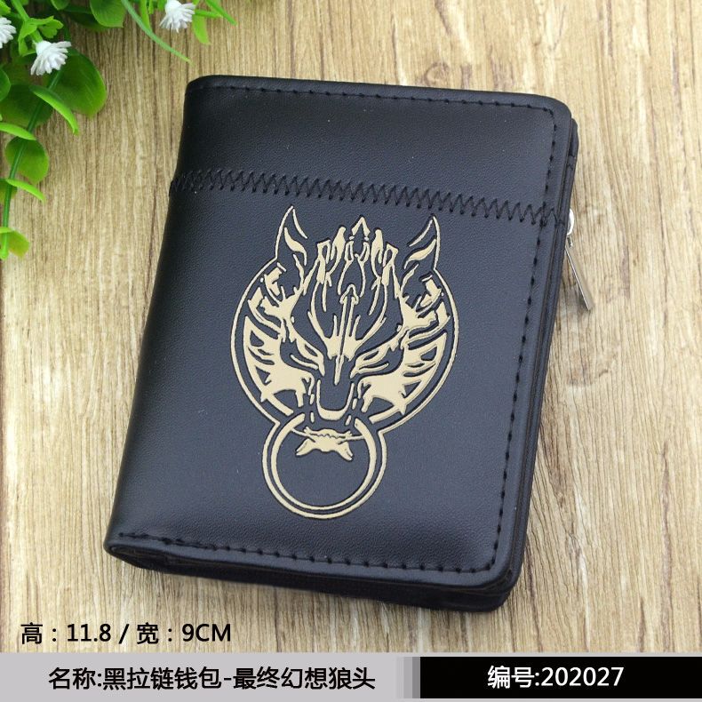 Cartoon Black Zip Around Wallet  (Minimo de compra 2）MIC-CSP004